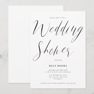 Convites Chá de casamento Neutro de Gênero de Script Mode