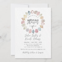 Chá de casamento Simples de Seashell de praia