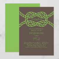 Chá de casamento verde limão e Casando castanho