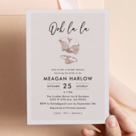 Convites Chá de Chá de panela La La Lingerie