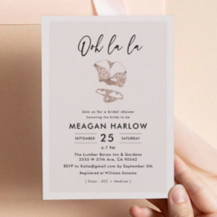 Convites Chá de Chá de panela La La Lingerie