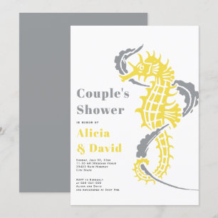 Convites chá de Cinzas e casais de praia 