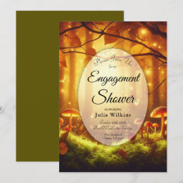 Convites Chá de Fairytale Mágico Amber Forest