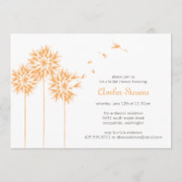 Chá de flutuação do dente-de-leão/convite de