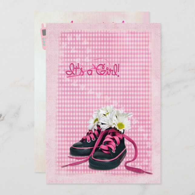 Convites Chá de fraldas (Frente/Verso)