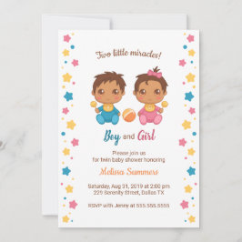 Convites Chá de fraldas 2 da Twinboy