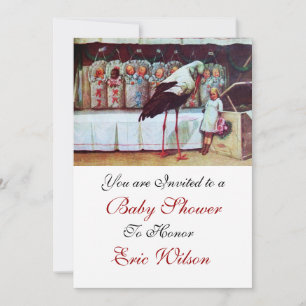 Convites CHÁ DE FRALDAS 3, branco