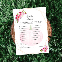 Convites Chá de fraldas adivinha aquele bebezinho do jogo d