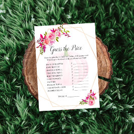 Convites Chá de fraldas adivinha o jogo de preços da abóbor