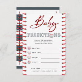 Convites Chá de fraldas adivinhando previsões de bebês do j