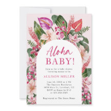 Chá de fraldas Aloha