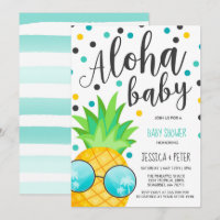 Chá de fraldas Aloha Chá de fraldas de Abacaxi de