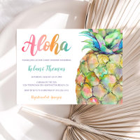 Chá de fraldas Aloha de Abacaxi Havaiano de Aquare