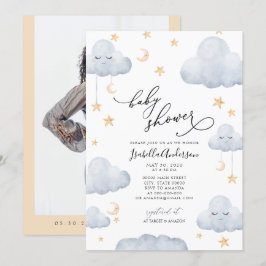 Convites Chá de fraldas Amarelo Azul-Amarelo Torneira Peque