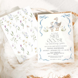 Convites Chá de fraldas Arco bobo do Vinato de Ganso