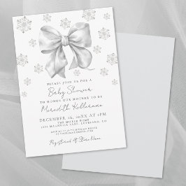 Convites Chá de fraldas Arco de inverno