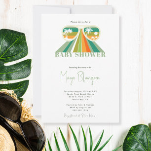 Convites Chá de fraldas Arco-Íris Neutro do Gênero