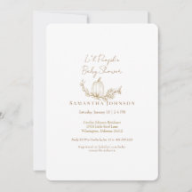 Chá de fraldas Arredondado Branca de Pumpkin em Qu