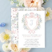 Chá de fraldas Azul Cor - de - Rosa Monograma