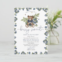 Chá de fraldas Berry Sweet Ursinho Vintage Waterco