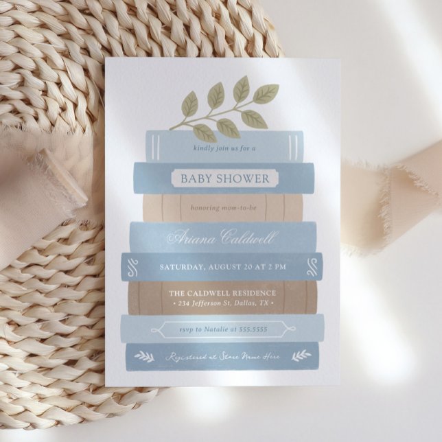 Convites Chá de fraldas Blue Boy Storybook (Criador carregado)