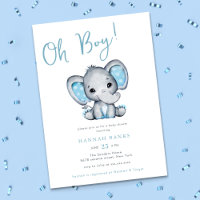 Chá de fraldas Blue Elephant Boy