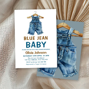 Convites Chá de fraldas Blue Jean Boy Western