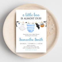 Chá de fraldas Blue Little Boo