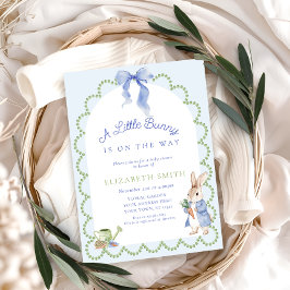 Convites Chá de fraldas Blue Peter Rabbit Boy
