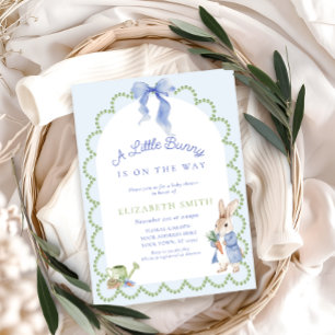 Convites Chá de fraldas Blue Peter Rabbit Boy