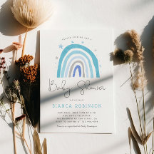 Chá de fraldas Blue Rainbow Boy