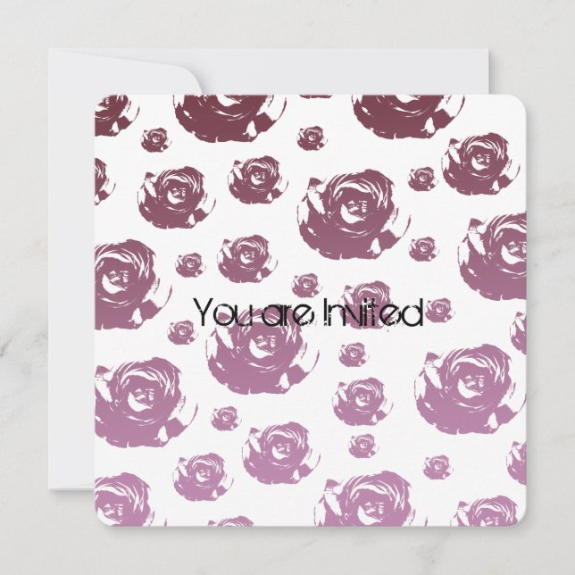 Convites Chá de fraldas Blush (Frente)