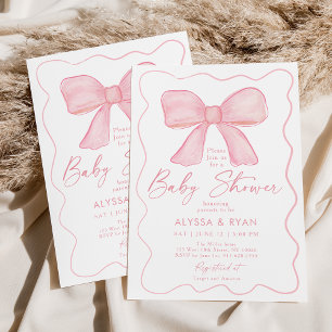 Convites Chá de fraldas Blush Pink Arco Girl