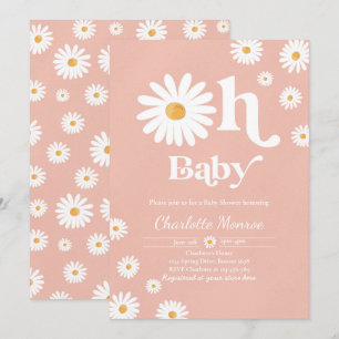 Convites Chá de fraldas Boêmian Floral Chic Chá de frald