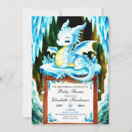 Convites Chá de fraldas Boho Little Dragon