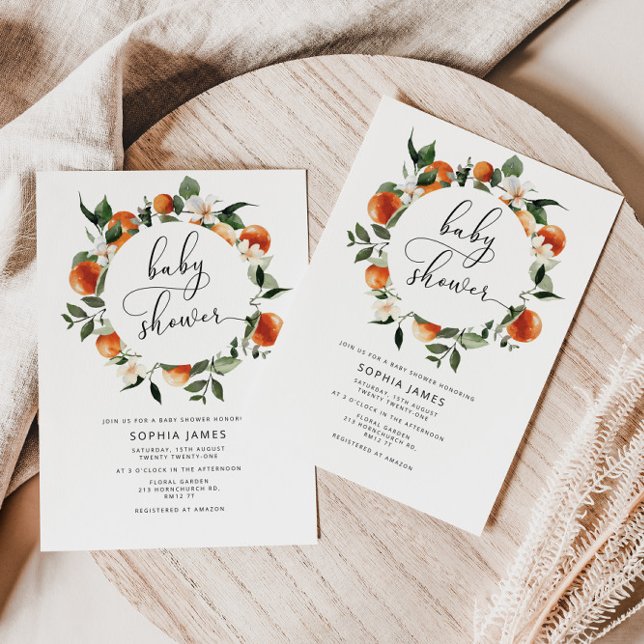 Convites Chá de fraldas bonito (Criador carregado)