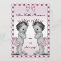 Chá de fraldas bonito da princesa Gêmeo do vintage