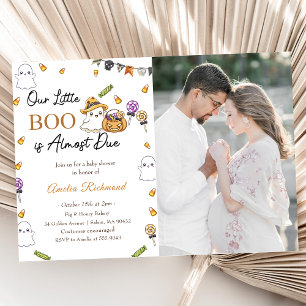 Convites Chá de fraldas Boo Nosso Pequeno Boo Está Quase A