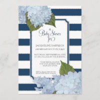 Chá de fraldas Branco bonito Azul Elegante Marinho