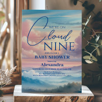 Chá de fraldas brilhante do arco-íris na nuvem