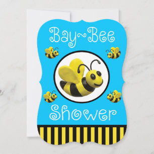 Convites Chá de fraldas Bumble Bee