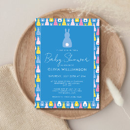 Convites Chá de fraldas Bunny Rabbit Boy