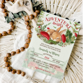 Convites Chá de fraldas Bunny Woodland