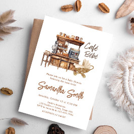 Convites Chá de fraldas Café de Bebê