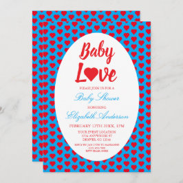 Convites Chá de fraldas Cardíaco Amor