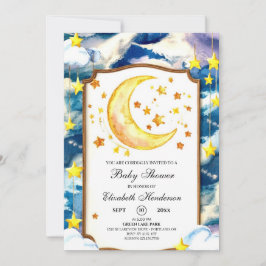 Convites Chá de fraldas Celestial Pastel