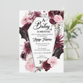 Convites Chá de fraldas, Chá de fraldas de Halloween,