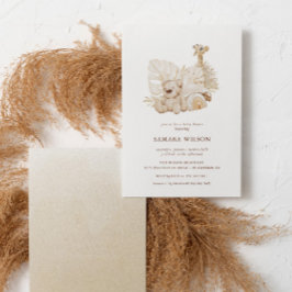 Convites Chá de fraldas Chic Boho Nursery