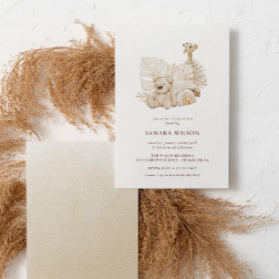 Convites Chá de fraldas Chic Boho Nursery