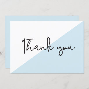 Convites Chá de fraldas Chic de Script Moderno Obrigado